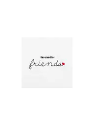 RAEDER | Lunch Servietten 33x33cm RESERVED FRIENDS | weiss