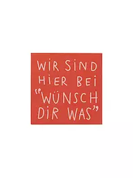 RAEDER | Lunch Servietten 33x33cm WUENSCH DIR WAS | rot