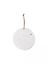 RAEDER | Medaillon POESEI 10,5cm Follow Your | weiss