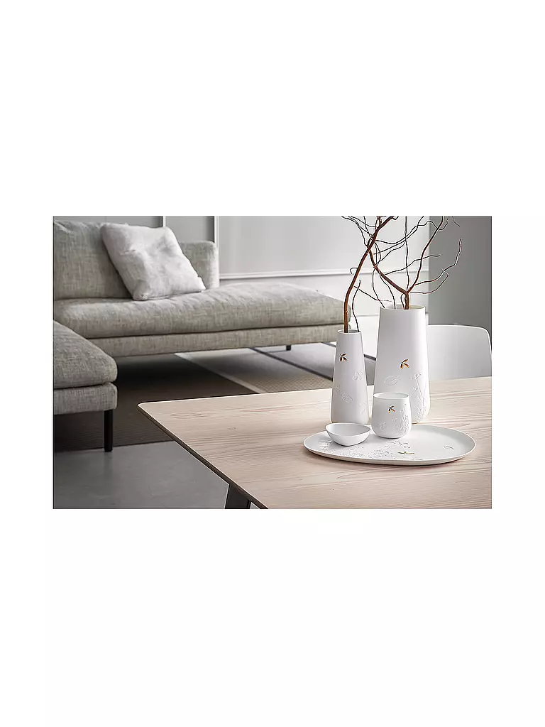 RAEDER | Mini Vase 3,5x9cm Weiss  | weiss