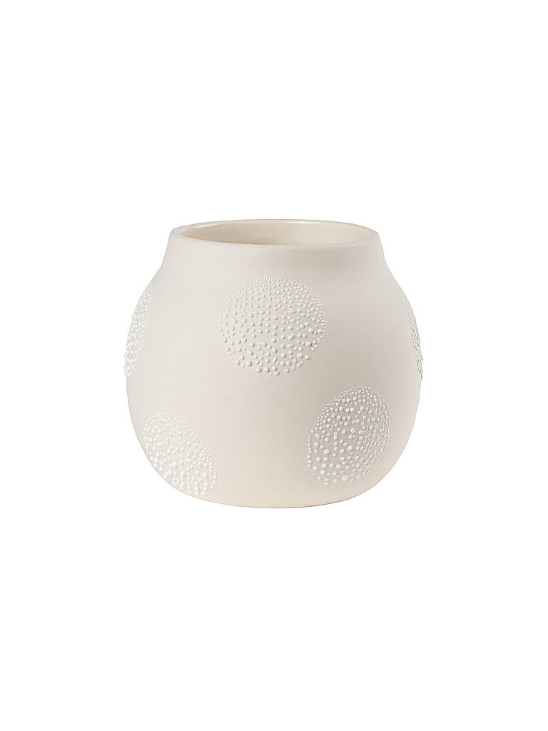 RAEDER | Perlenvase klein 10x11cm Weiss | weiß
