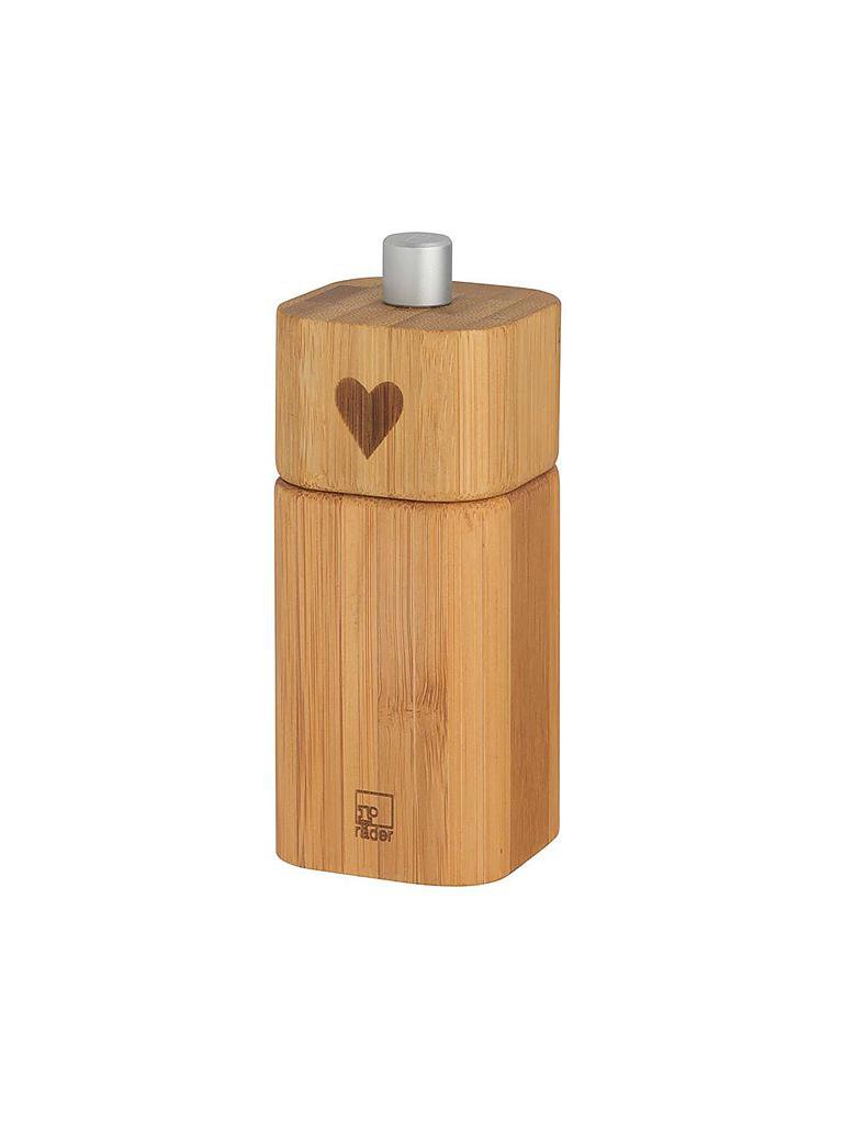 RAEDER | Pfeffermühle 12cm "Herz" | braun
