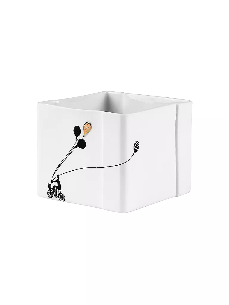RAEDER | Porzellan BILDERGESCHICHTE 8,5x,5x7cm Ballons  | weiss