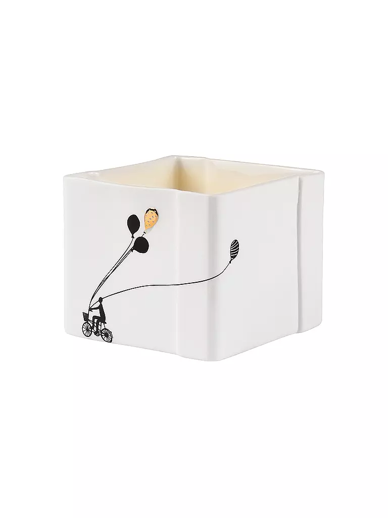 RAEDER | Porzellan BILDERGESCHICHTE 8,5x,5x7cm Ballons  | weiss