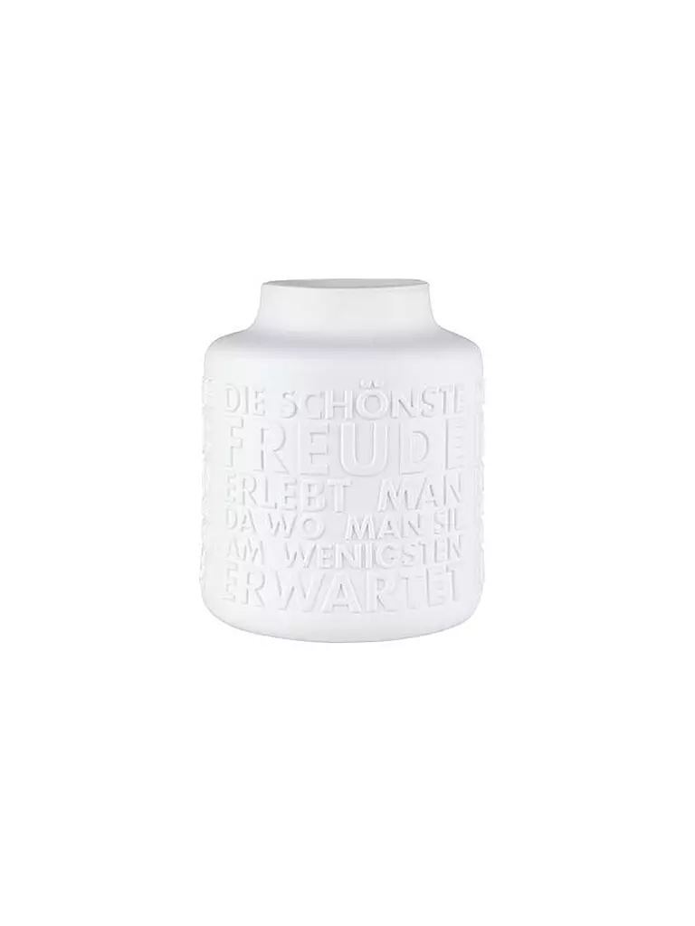 RAEDER | Porzellan Vase FREUDE 26x21cm Weiss | weiss