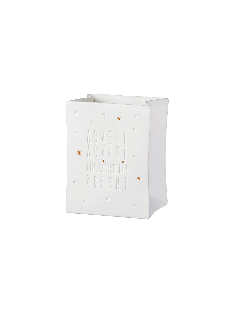 RAEDER | Porzellan-Lichttüte 10cm "Advent" | 