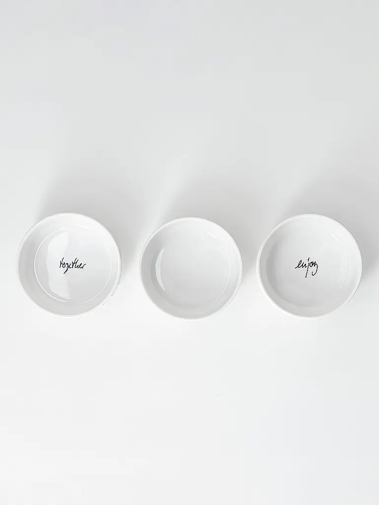 RAEDER | Schälchen 3er Set Häppchenweise | weiss