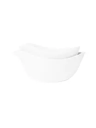 RAEDER | Schale 2er Set 21x12x7cm SCHALENTIERE Weiss | weiss