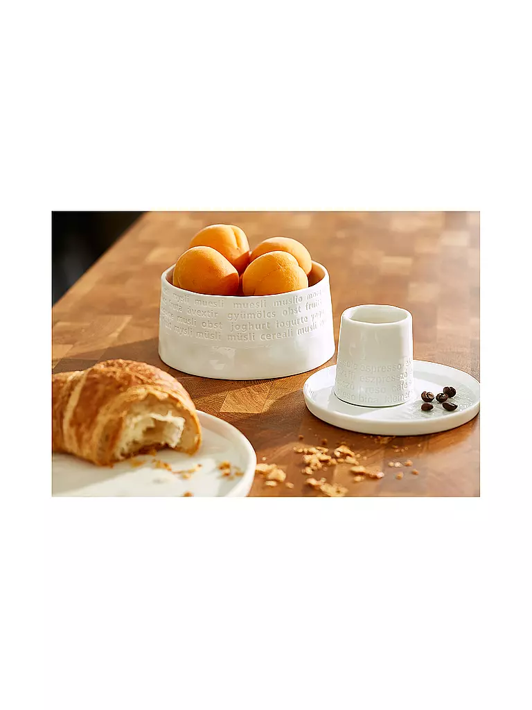 RAEDER | Schale RAUMPOESIE 13x6cm Frühstück | weiss
