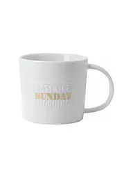 RAEDER | Tasse - Poesietasse 320ml Leben, Wunschkonzert | weiss