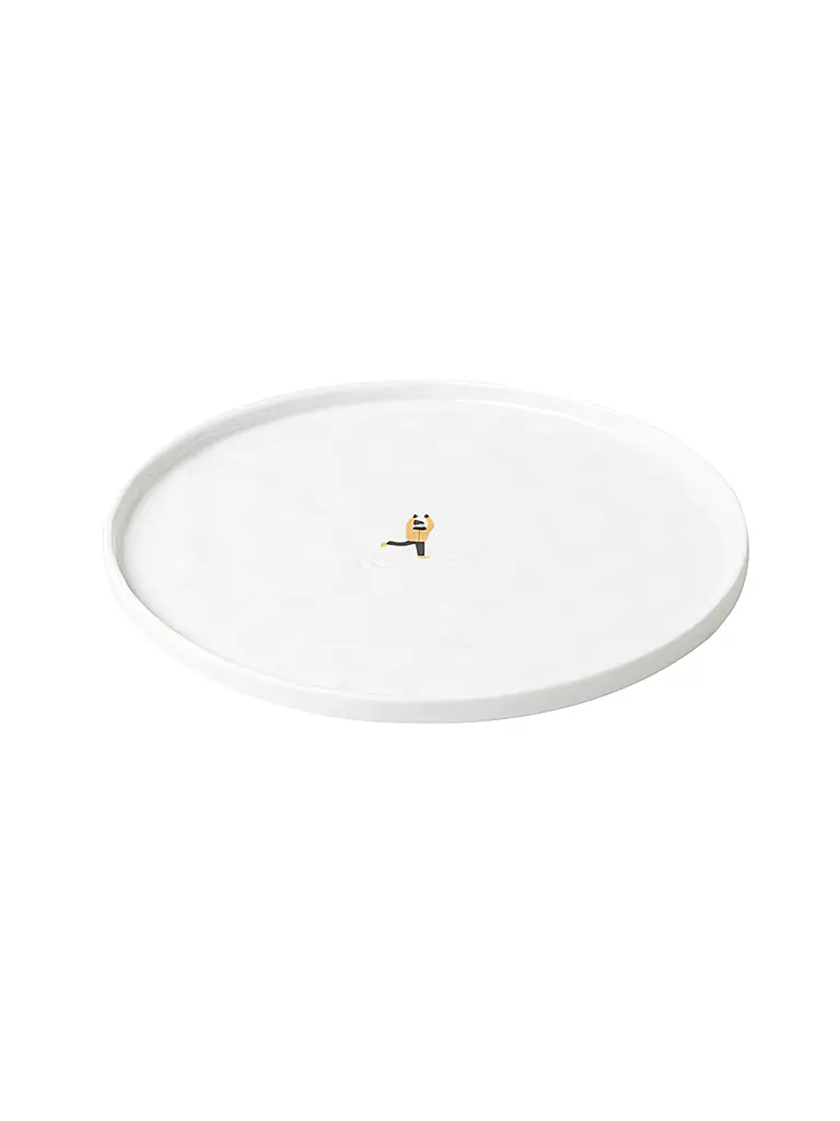 RAEDER | Teller SCHNEETAG 22cm Eislaufen  | Weiss