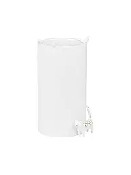 RAEDER | Vase Vogelschwarm und Katze 9x18cm | weiss