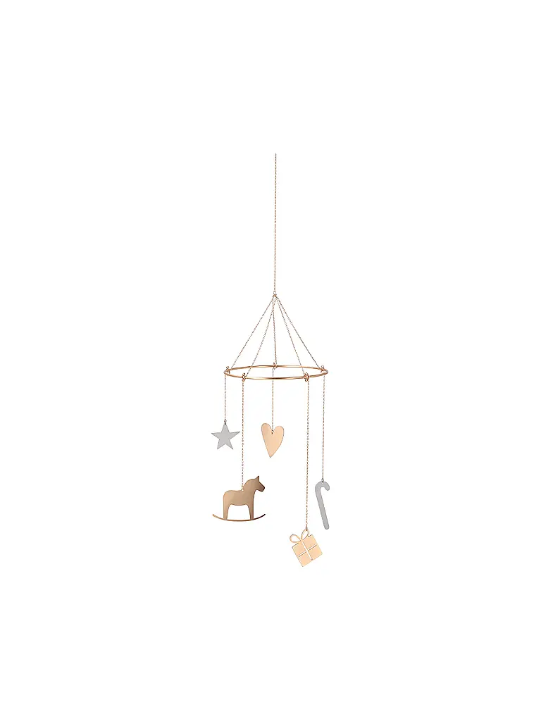 RAEDER | Weihnachts Mini Mobilie 10x26cm Gold/Silber | Gold