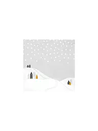 RAEDER | Weihnachts-Servietten 33x33cm SCHNEELANDSCHAFT | Hellgrau