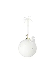 RAEDER | Weihnachtskugel 8cm Hase  | Weiss