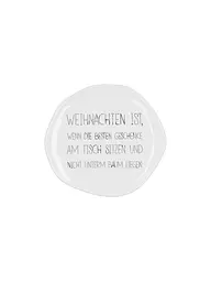 RAEDER | Weihnachtsteller 14cm EINMAL WERDEN WIR... | Weiss