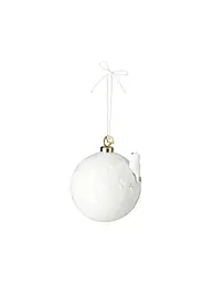 RAEDER | Weihnachtskugel 8cm Hase  | Weiss