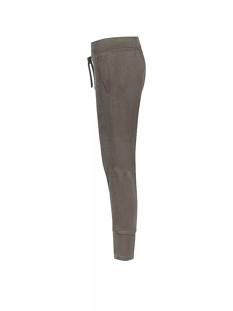 RAFFAELLO ROSSI | Hose in Lederopitk Jogging Fit Candice | olive