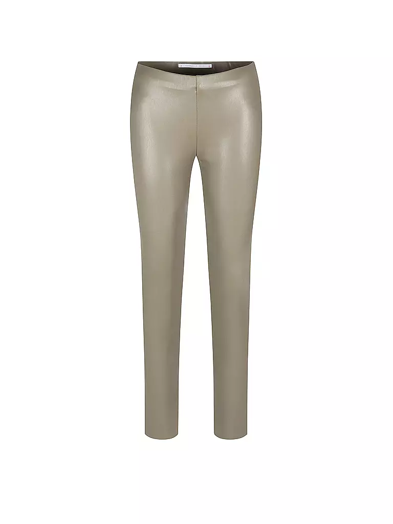 RAFFAELLO ROSSI | Hose in Lederoptik Skinny Fit RESA | olive