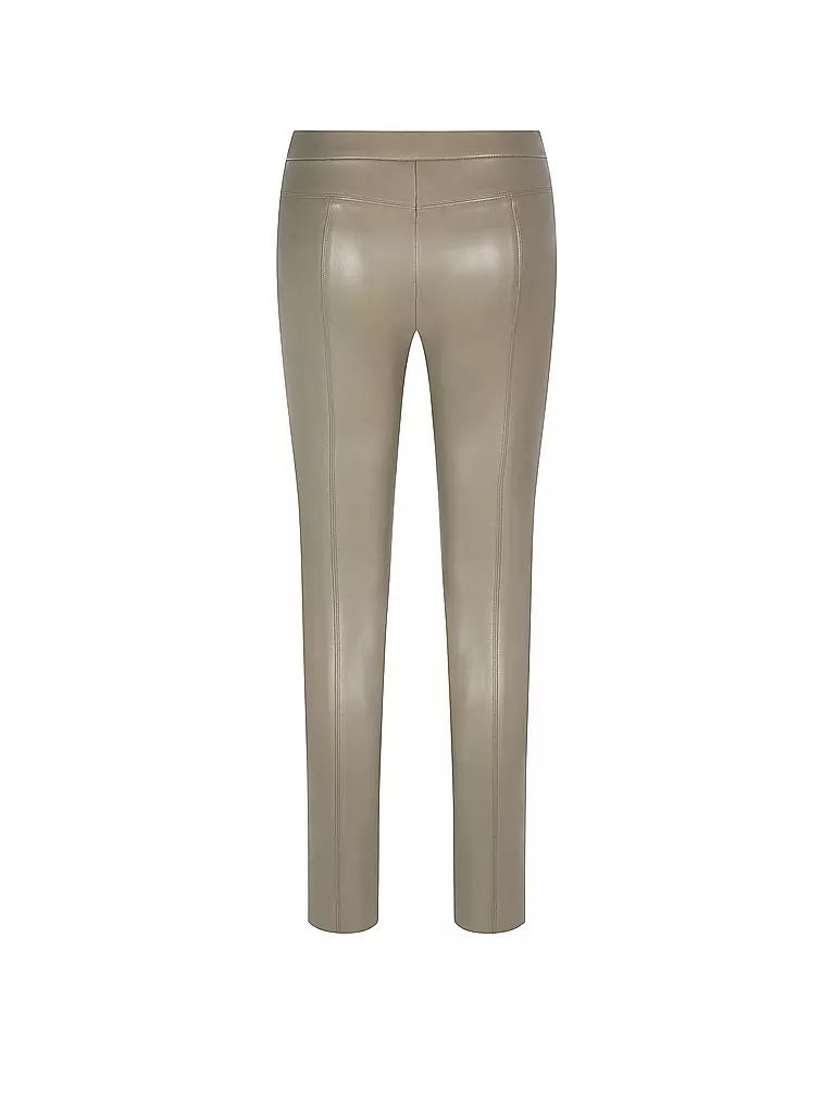 RAFFAELLO ROSSI | Hose in Lederoptik Skinny Fit RESA | olive