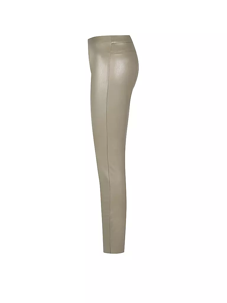 RAFFAELLO ROSSI | Hose in Lederoptik Skinny Fit RESA | olive