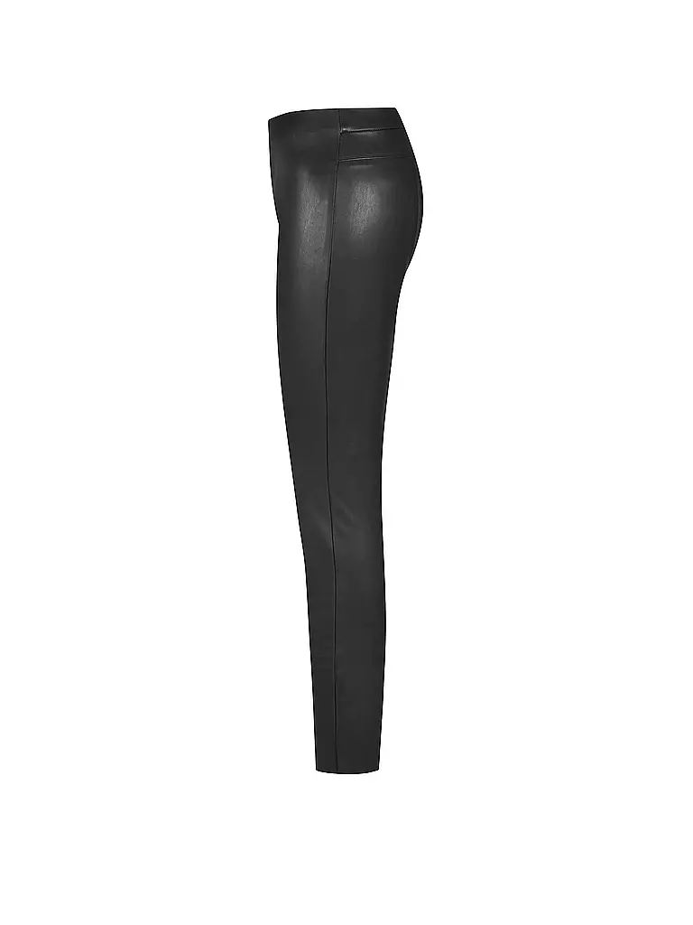 RAFFAELLO ROSSI | Hose in Lederoptik Skinny Fit Resa | schwarz