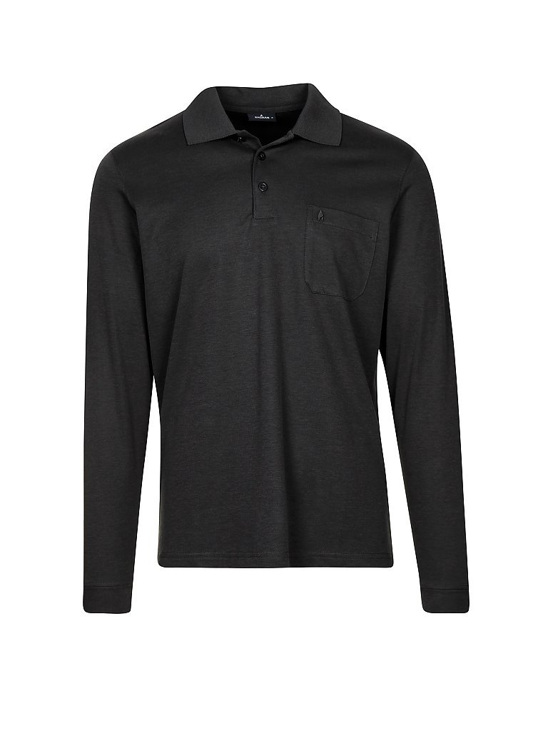 RAGMAN Polo-Shirt Herren Baumwoll-Jersey grau