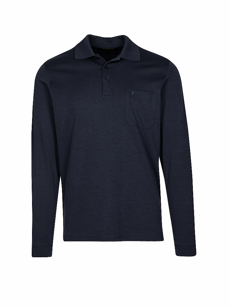 Soft Knit Polo Knopf Langarm Herren Poloshirt