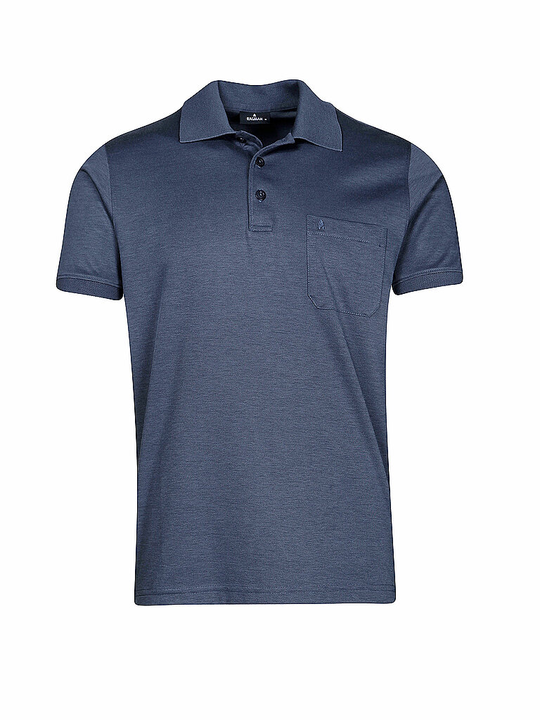 RAGMAN Poloshirt blau | XXXL