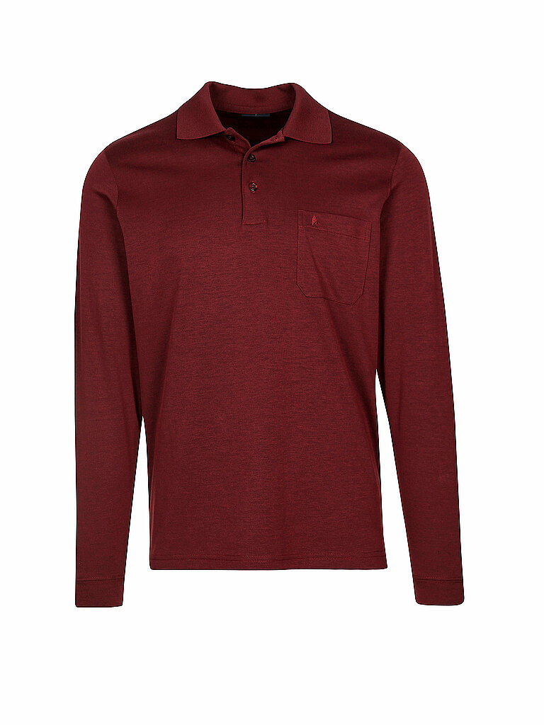 Soft Knit Polo Knopf Langarm Herren Poloshirt