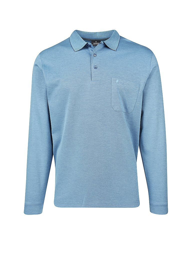 RAGMAN Poloshirt blau | S