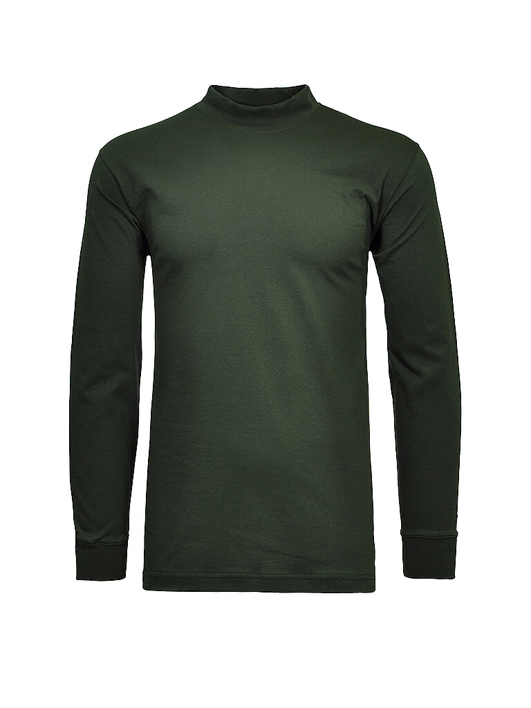 RAGMAN Stehkragen-Langarmshirt olive | XXXL