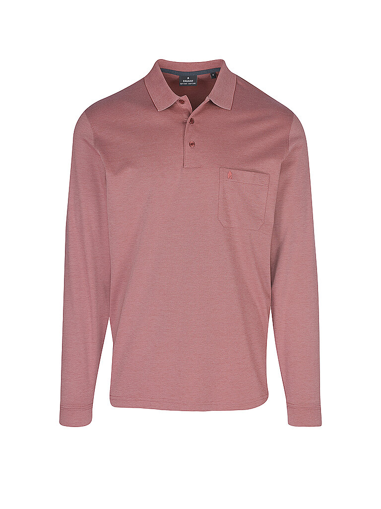 RAGMAN Poloshirt rosa | XXXL