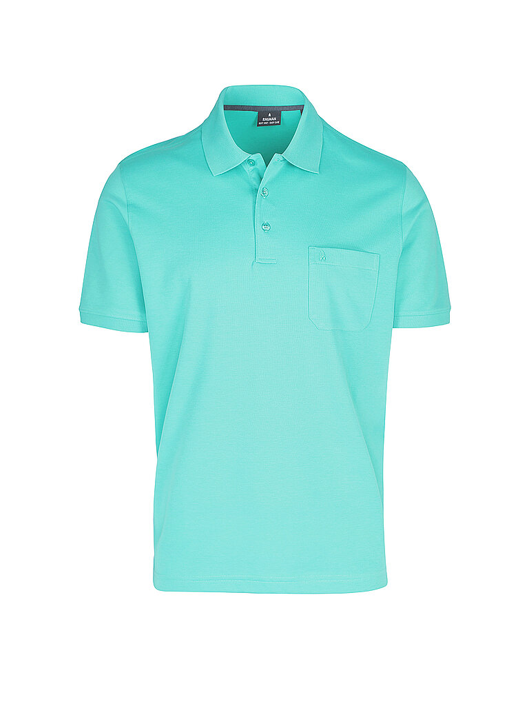 RAGMAN Poloshirt türkis | S