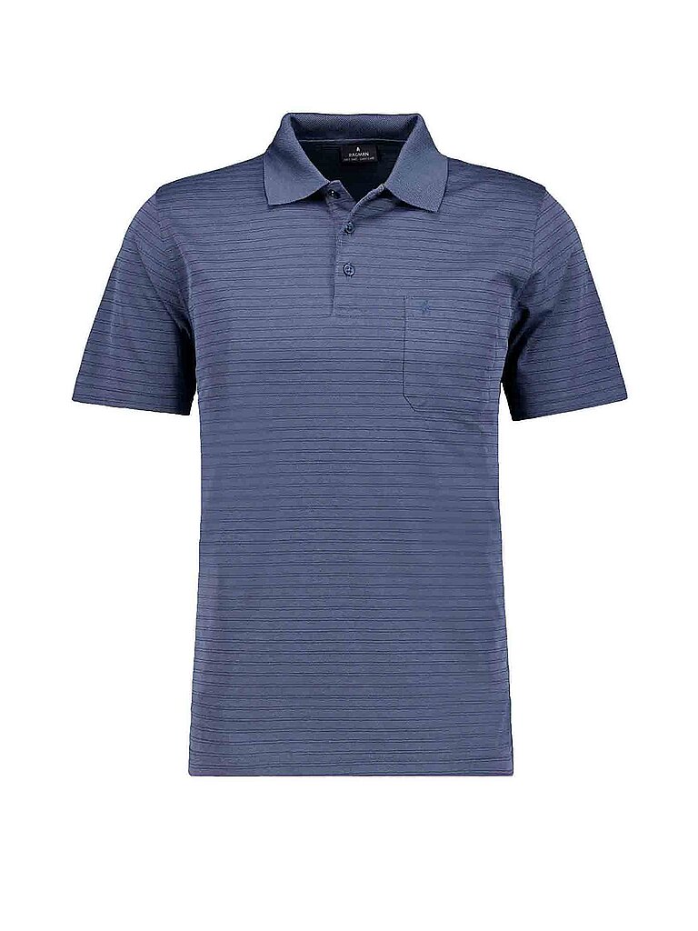 RAGMAN Poloshirt  blau | L