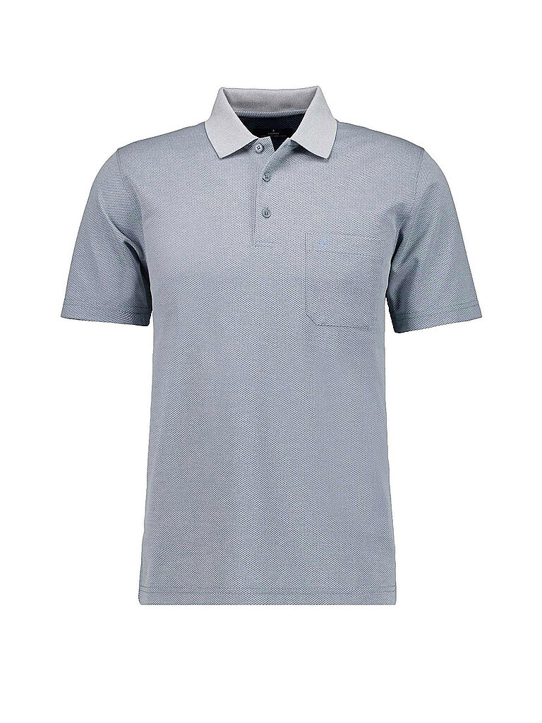 RAGMAN Poloshirt FISHNET hellblau | XXXL