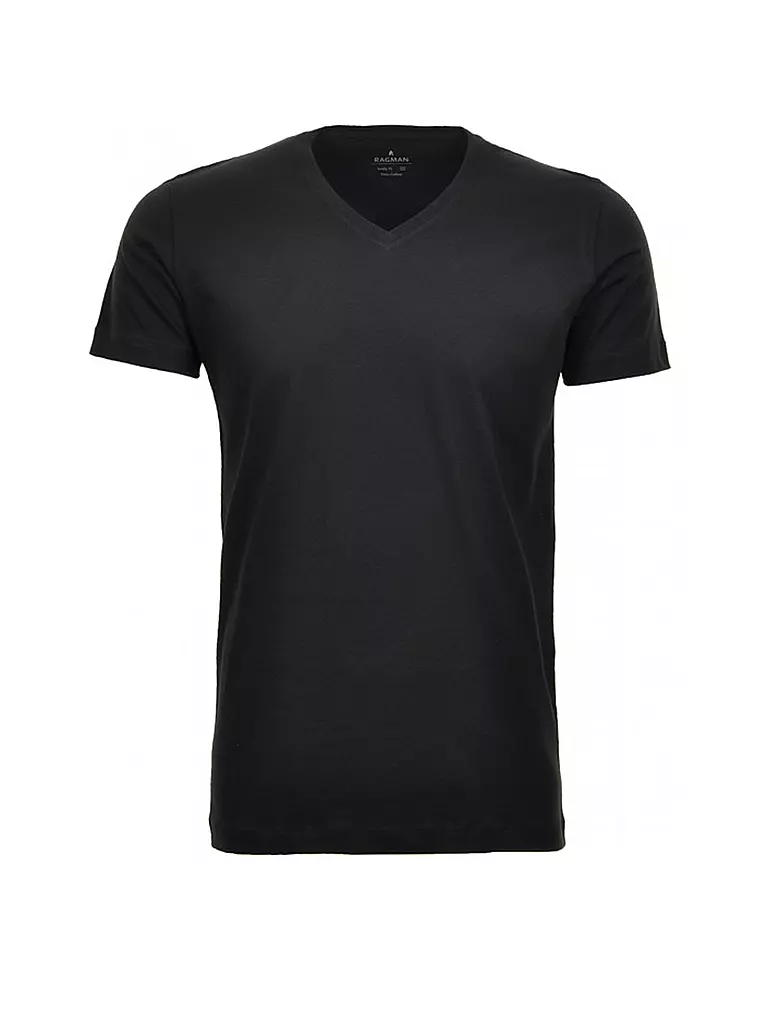 RAGMAN | T-Shirt 2er Pkg | schwarz