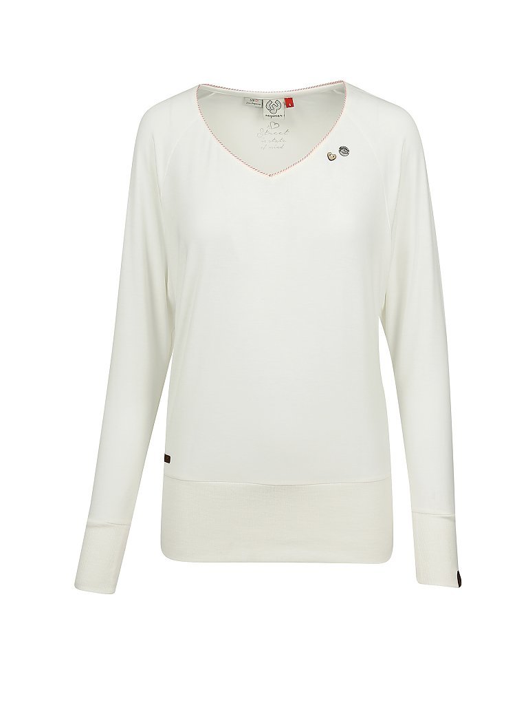 RAGWEAR Langarmshirt Bernice weiß | XS