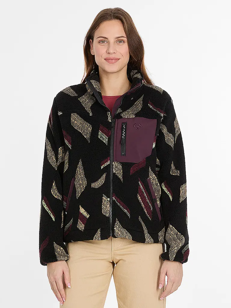 RAGWEAR | Fleecejacke ALARIS | schwarz