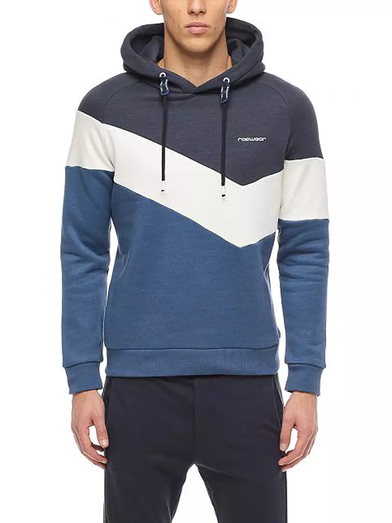 RAGWEAR | Kapuzen-Sweater - Hoodie Tripes | blau