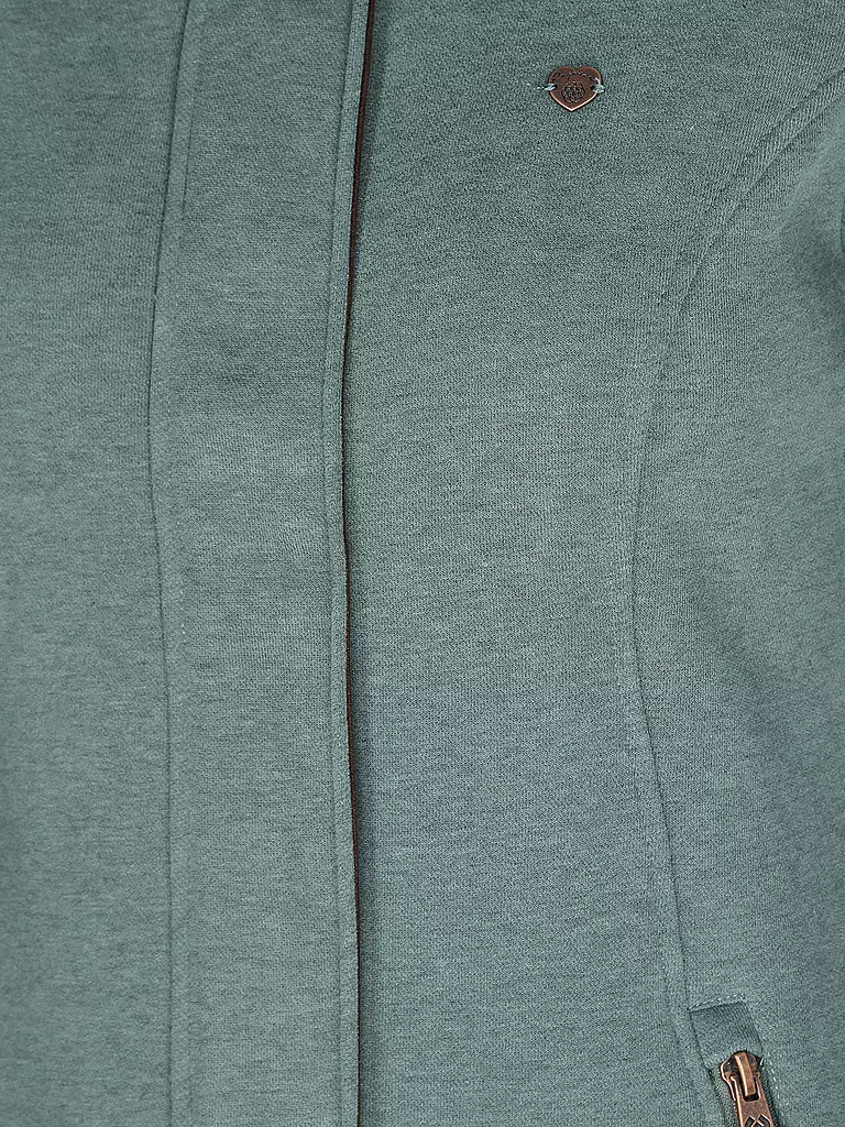 RAGWEAR | Sweatjacke LONG LETRICE | dunkelgrün