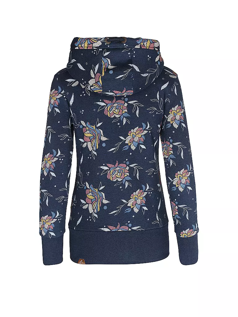 RAGWEAR | Sweatjacke NESKA FLOWER | dunkelblau