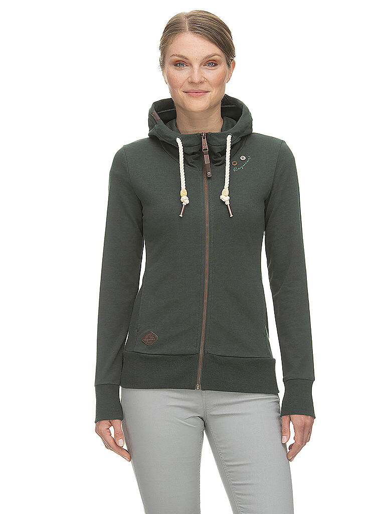RAGWEAR | Sweatjacke PAYA | grün