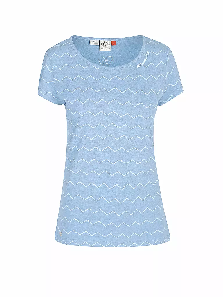 RAGWEAR | T-Shirt MINT ZIG ZAG | hellblau