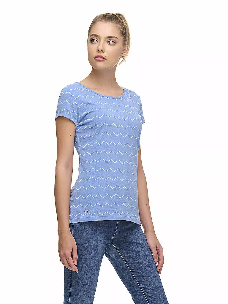 RAGWEAR | T-Shirt MINT ZIG ZAG | hellblau
