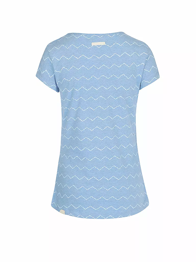 RAGWEAR | T-Shirt MINT ZIG ZAG | hellblau