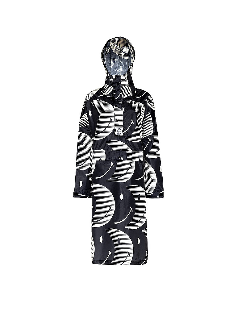 RAINKISS Regenjacke - Regenponcho HALF MOON SMILE schwarz