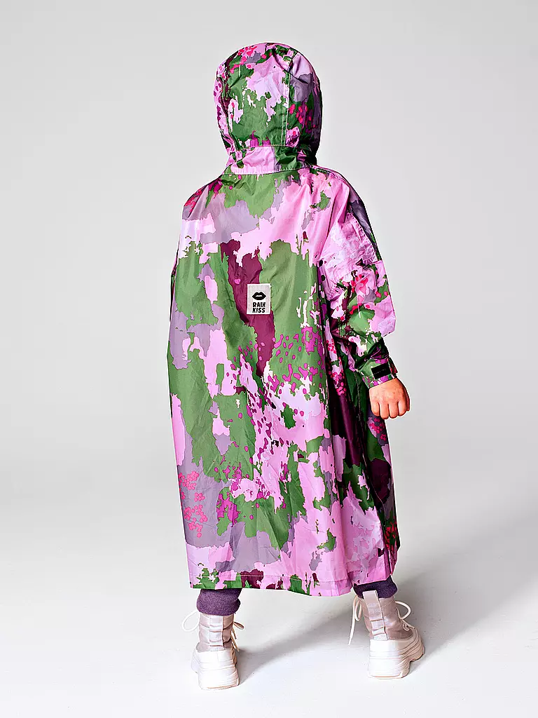 RAINKISS | Kinder Regenjacke - Regenponcho Digi Spring | rosa