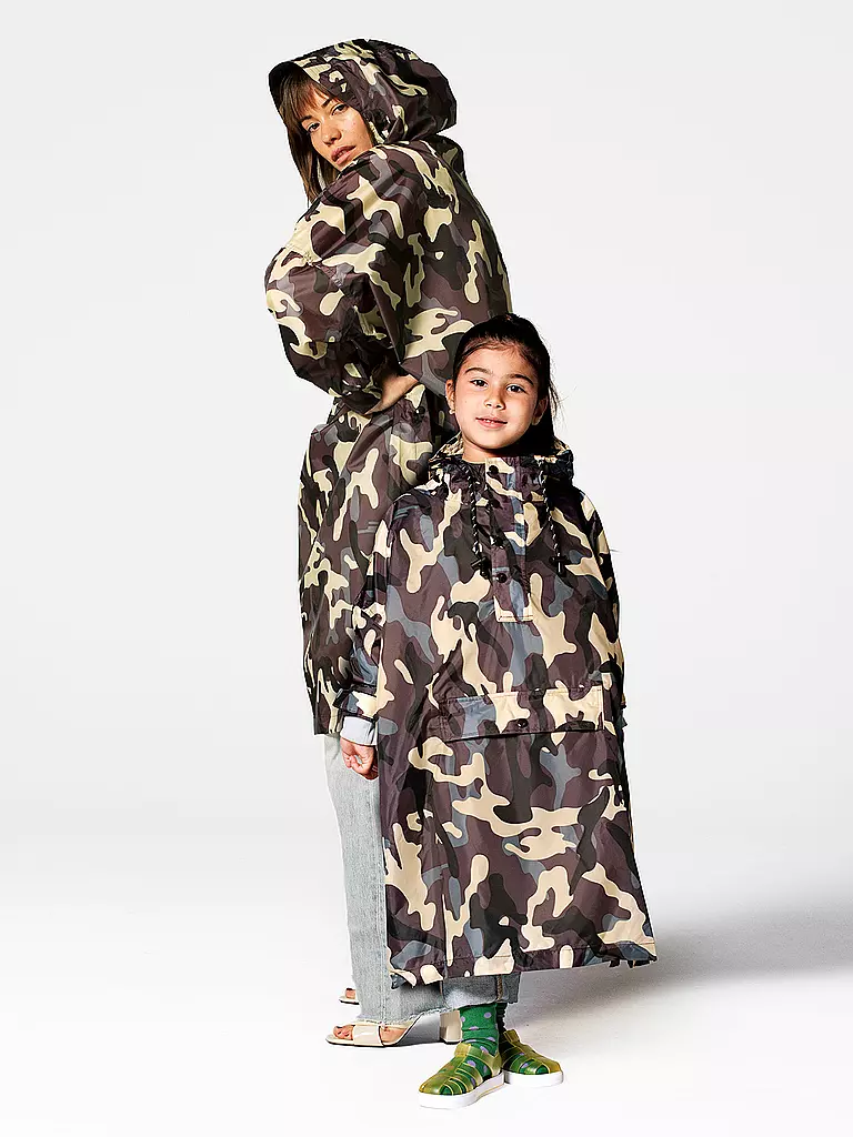 RAINKISS | Kinder Regenjacke - Regenponcho Jungle Com | braun