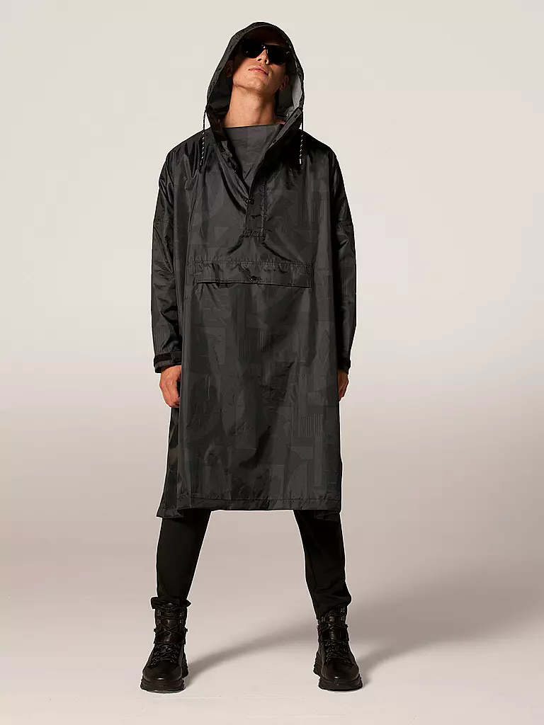 RAINKISS | Regenjacke - Regenponcho Back to Black Art | schwarz